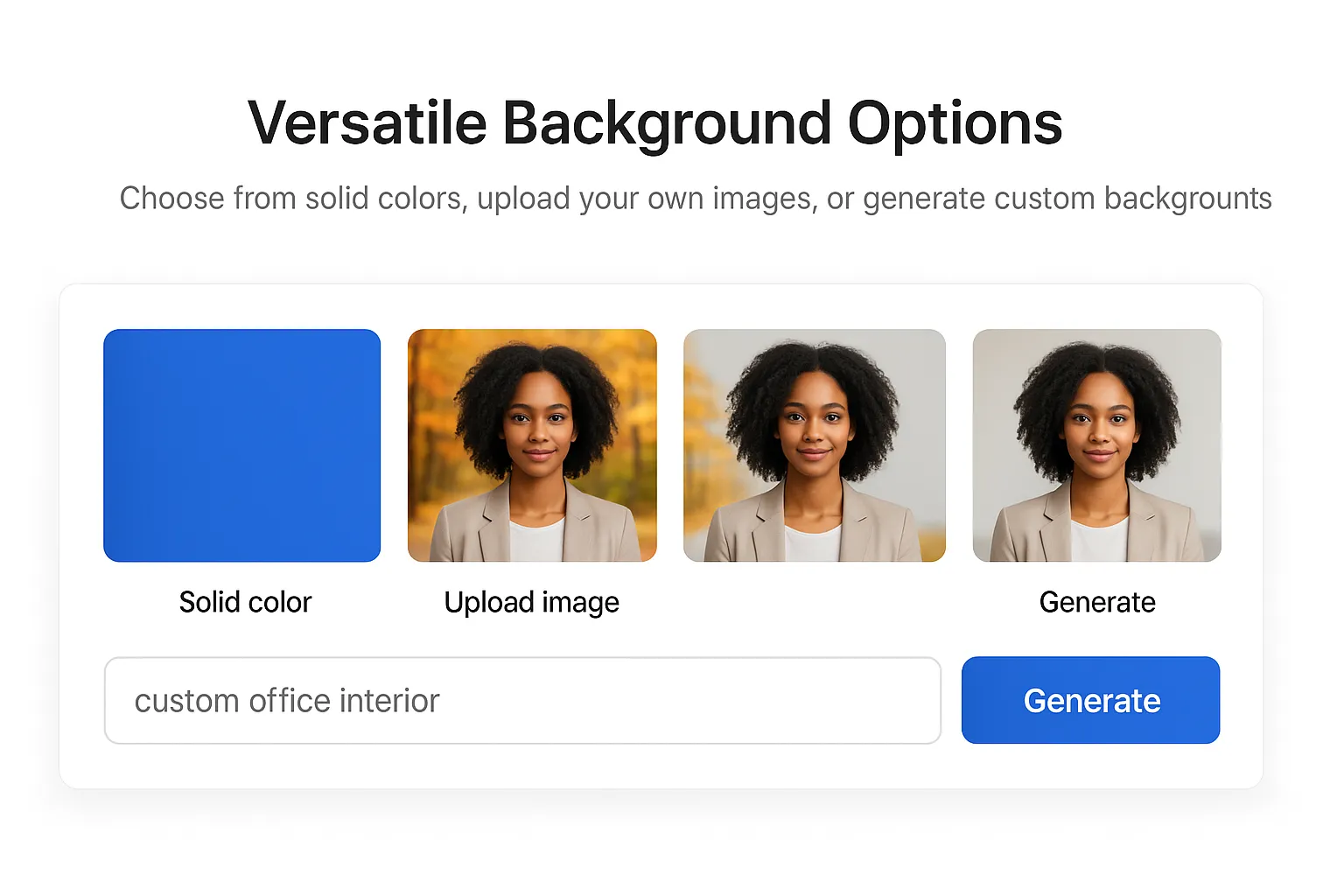 AI Background Changer seamless integration